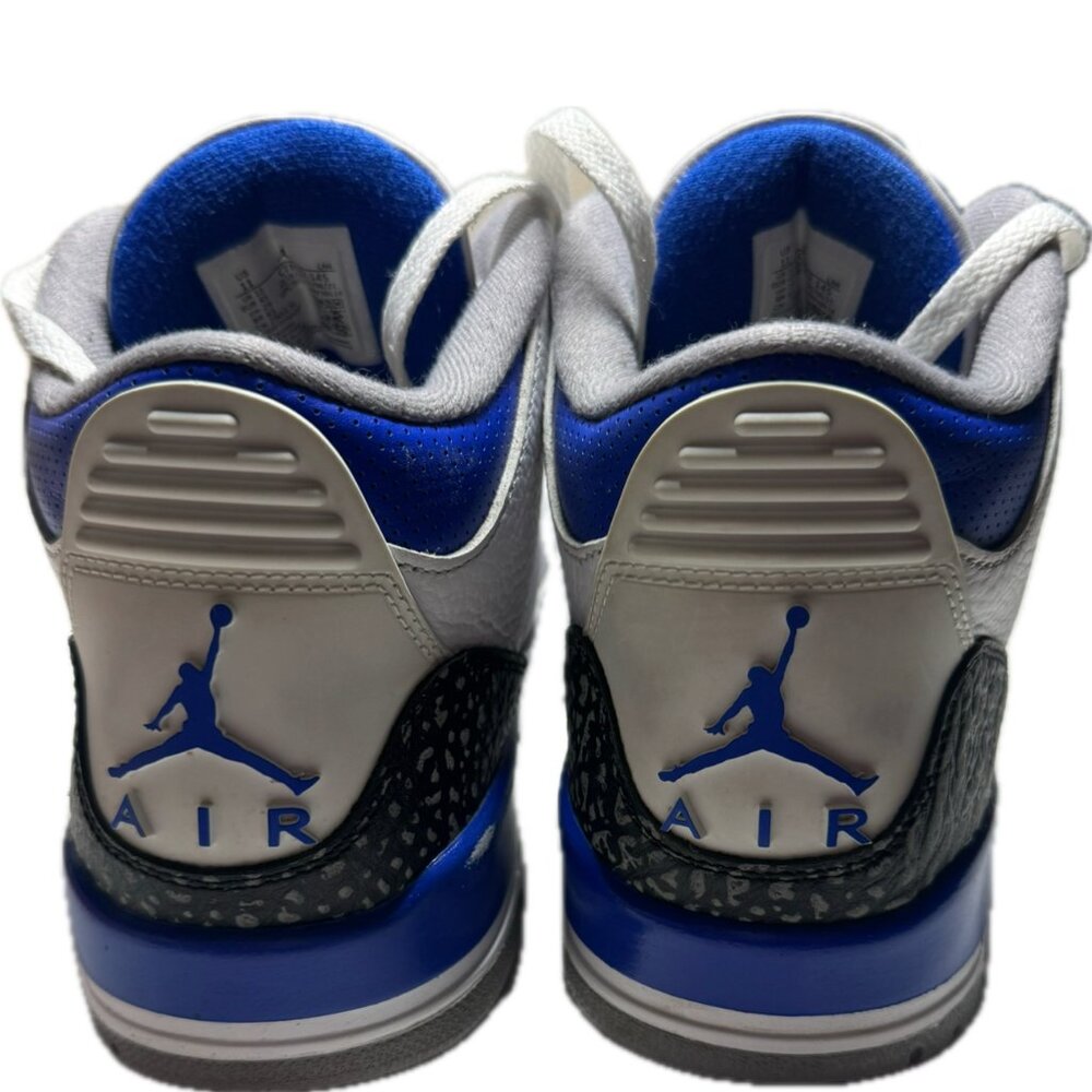 Air Jordan 3 Retro White Racer Blue Black Mens Shoes Size 11 CT8532 140 - Picture 4 of 6